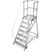 KRAUSE® Podesttreppe, 1-seitig, verfahrbar, Standhöhe 1,65 m von KRAUSE®