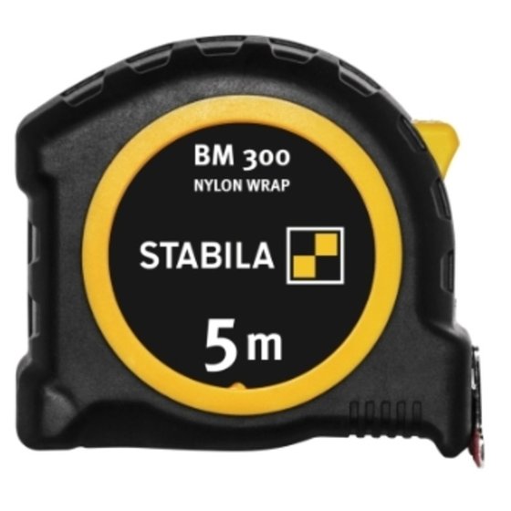 STABILA® - Taschenbandmaß BM 300, 5 m, doppelseitige metrische Skala, SPIKES-Haken von Stabila