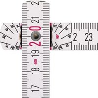 STABILA Holz-Gliedermaßstab Type 1407 2 m weiß, metrische Skala von Stabila