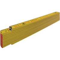 STABILA Holz-Gliedermaßstab Type 707, 2 m, gelb, metrische Skala von Stabila