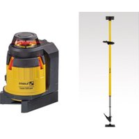 STABILA Multilinien-Laser LAX 400 6-teiliges Set inkl. Laser-Teleskopstütze von Stabila