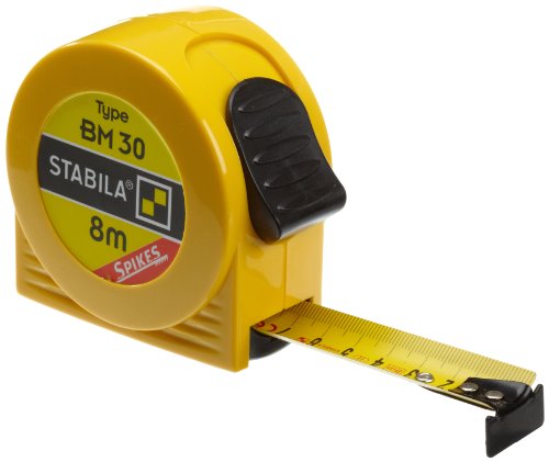 STABILA Taschenbandmaß BM 30, 8 m, mit Spikes-Haken von Stabila