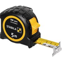 STABILA Taschenbandmaß BM 300, 5 m, doppelseitige metrische Skala, SPIKES-Haken von Stabila