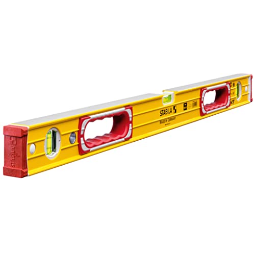 STABILA Wasserwaage Type 196-2, 81 cm, extrasteifes Alu-Profil, 1 Horizontal-Libelle, 2 Vertikal-Libellen, 2 Handgriffe, stoßdämpfende Endkappen, integrierte Rutsch-Stopper, Made in Germany, Gelb STABILA Wasserwaage Type 196-2, 81 cm, extrasteifes Alu-Profil, 1 Horizontal-Libelle, 2 Vertikal-Libellen, 2 Handgriffe, stoßdämpfende Endkappen, integrierte Rutsch-Stopper, Made in Germany, Gelb von Stabila