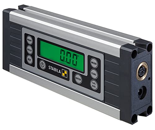 Stabila Elektronischer Neigungsmesser TECH 1000 DP, 17,5 cm, 1 Digital-Display, Messbereich: 0° 360°, RS-485-Schnittstelle, Steckernetzteil, Datenkabel, Auswertesoftware, Schutzklasse IP 65, Tasche von Stabila