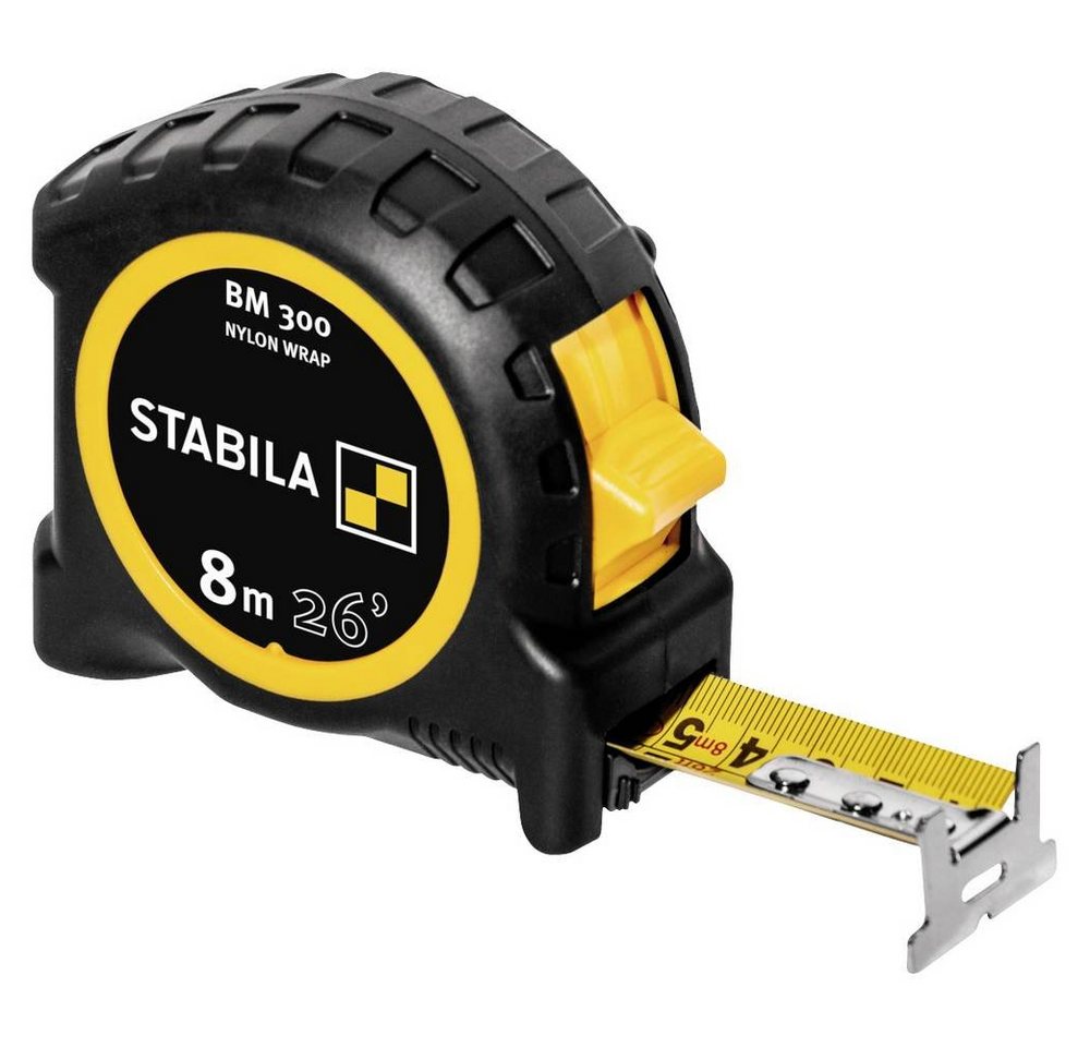 Stabila Maßband Taschenbandmaß BM 300, 8 m (26), doppelseitige 19573 von Stabila