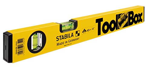 STABILA 16320 Wasserwaage TOOLBOX, 43 cm, Gelb von Stabila