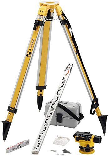 STABILA Optisches Nivellier OLS 26, 8-teiliges Set von Stabila