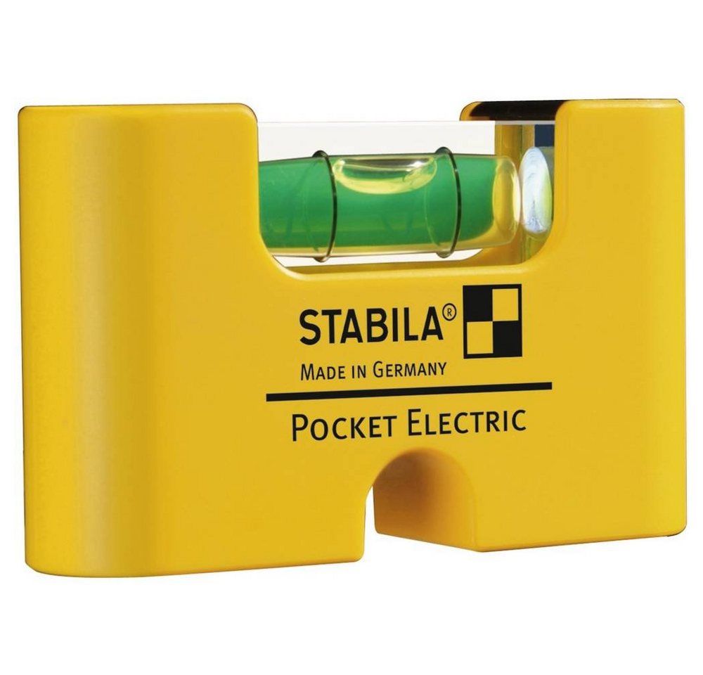 Stabila Wasserwaage Kunststoff-Miniformat-Wasserwaage Pocket Electric von Stabila