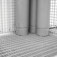 Gitterrostboden für Bauer® Gasflaschen-Container, BxT 1.085 x 1.085 mm von Bauer®