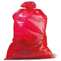 PE-Abfallsäcke Premium, 120 l, 45µ, 25 Stk/Rolle, 250 Stk/VE, rot von Jungheinrich PROFISHOP
