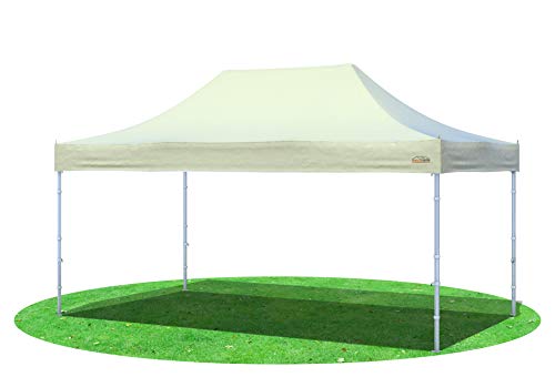 Stabilezelte Faltpavillon 3x4,5 Meter Prof. Plus+ mit feuerfestem PVC Beige von Stabilezelte