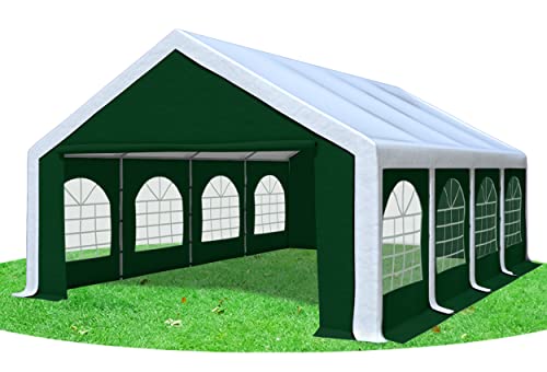 Stabilezelte Partyzelt 5x8m Modular Professional PVC 500 g/m² mit Fenster Weiss GRÜN Stabilezelte Partyzelt 5x8m Modular Professional PVC 500 g/m² mit Fenster Weiss GRÜN von Stabilezelte