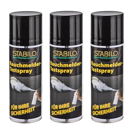 3X Stabilo Rauchmelder-Testspray 200ml | Prüfspray, Testspray zum Testen von Rauchmeldern von Stabilo Befestigungstechnik