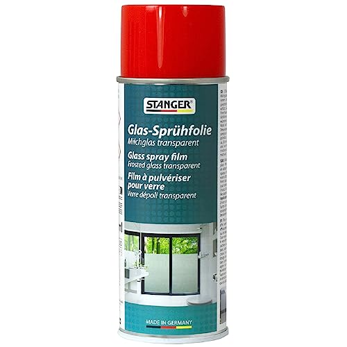 Glas-Sprühfolie 400ml - rot transparent | Fensterfolie Sichtschutz Milchglasfolie Glasdekor von Stabilo Befestigungstechnik