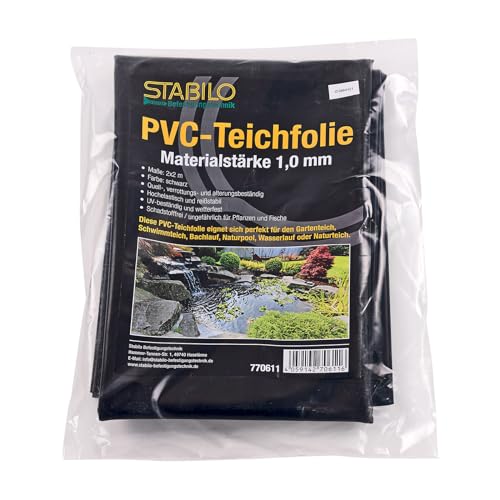 PVC Teichfolie 1,0mm - 2x2m | Folie UV- und witterungsbeständig von Stabilo Befestigungstechnik