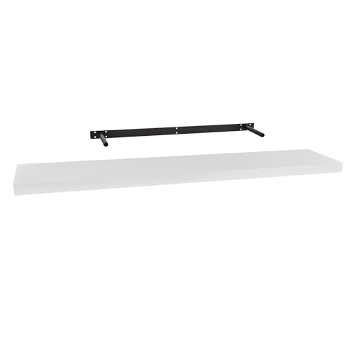Stabilo Befestigungstechnik Schweberegal Weiß 1180x235 mm | Wandregal, Hängeregal, Wandboard für Bücher, Bilder, Deko usw. von Stabilo Befestigungstechnik