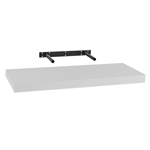 Stabilo Befestigungstechnik Schweberegal Weiß 595x235 mm | Wandregal, Hängeregal, Wandboard für Bücher, Bilder, Deko usw. von Stabilo Befestigungstechnik