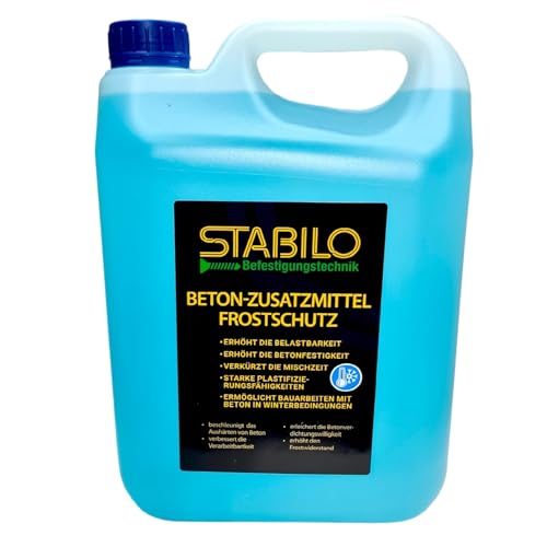 Stabilo Beton-Zusatzmittel Frostschutz 5 Liter | Winter Plastifizierer Betonverflüssiger Verflüssiger Härtungsbeschleuniger von Beton von Stabilo Befestigungstechnik