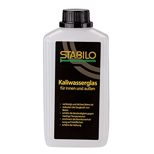 Stabilo Kaliwasserglas 1 Liter | Oberflächen Grundierung Konservierung ultrarein | Versieglung | Verfestigung | für Innen- & Außenbereich von Stabilo Befestigungstechnik