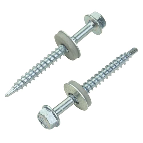 Trapezblechschrauben 4,8x50mm 100 Stück | Verzinkt | Selbstschneidene Schrauben Bohrschrauben mit Dichtscheibe Trapezblechschrauben 4,8x50mm 100 Stück | Verzinkt | Selbstschneidene Schrauben Bohrschrauben mit Dichtscheibe von Stabilo Befestigungstechnik