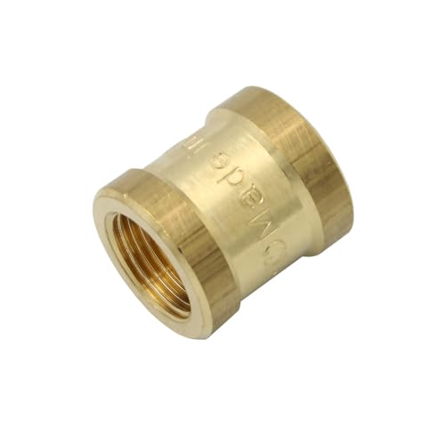 Stabilo-Sanitaer Messingmuffe 3/8 Zoll DN10 Rohrmuffe Muffe Rohrverbinder Gewindeverbinder Messingfitting Messing Fitting Gewindefitting Rohrfitting von STABILO Sanitaer