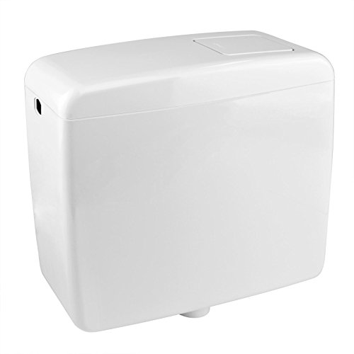 Stabilo-Sanitaer WC Aufputz-Spülkasten Toilette Tiefhängespülkasten Spülung 6-9 Liter einstellbar weiss mit Zubehör Kunststoff Start-Stop-Taste Wassersparfunktion von STABILO Sanitaer