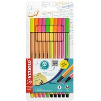 STABILO point 88 und pen 68 Malset farbsortiert, 10 St. von Stabilo