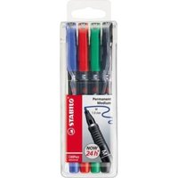 Stabilo - Folienstift ® OHPen universal 1mm farbig sortiert nicht dokumentenecht 4 St./Pack. von Stabilo