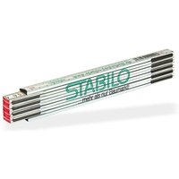 Stabilo - Meterstab Zollstock Metermaß Gliedermaßstab 2 m 200 cm Logo weiß grün Stabilo - Meterstab Zollstock Metermaß Gliedermaßstab 2 m 200 cm Logo weiß grün von Stabilo