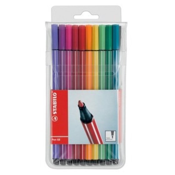 STABILO® - Faserschreiber Pen 68, 1mm, farbig sortiert, Pck=20 Stück, 6820/PL von Stabilo