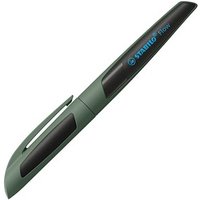 STABILO Kugelschreiber Flow khaki/schwarz, Schreibfarbe: blau, 1 St. von Stabilo