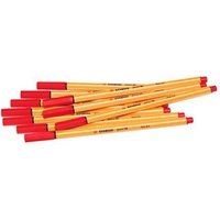 STABILO Point 88 Fineliner 0,4 mm rot - 10 Stück von Stabilo