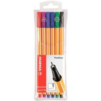 STABILO point 88 Fineliner farbsortiert 0,4 mm - 6 Stück von Stabilo