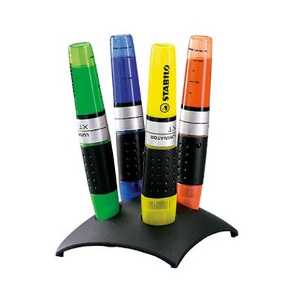 Textmarker Luminator 7104-2 2-5mm farbig sortiert 4er-Pack von Stabilo