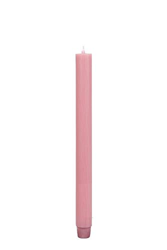 Stabkerzen Durchgefärbte Altrosa 185 x 26 mm in rustikaler Optik von Stabkerzen
