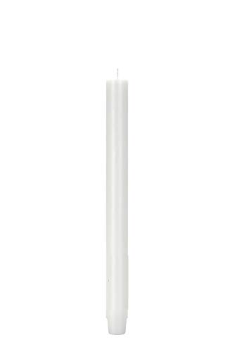 Stabkerzen Durchgefärbte Weiß 185 x 26 mm in rustikaler Optik - Stabkerze - Unparfümiert - 4891967031 von Stabkerzen
