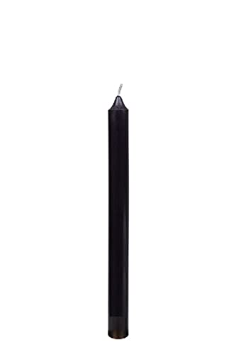 Stabkerzen duchgefärbte Schwarz 18 x Ø 2,2 cm, 10 Stück, geprüfter Abbrand, ruß- und raucharm, deutsche Markenkerzen von Stabkerzen
