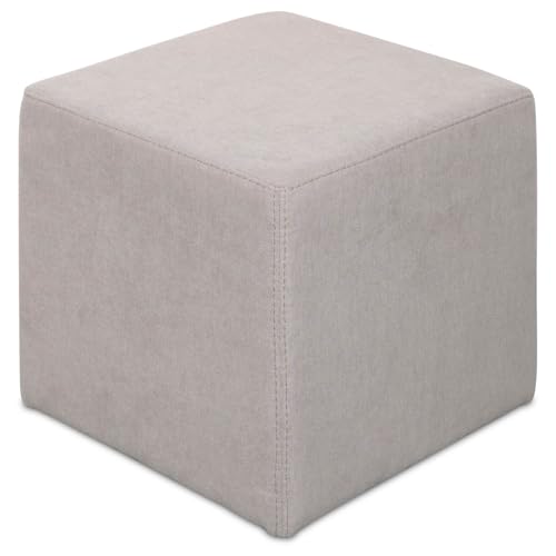Staboos Sitzwürfel 42cm - Hochwertiger Sitzhocker Pflegeleichter Pouf Hocker - Sitzpouf mit nur 4kg - Sitzcube als perfekte Sitzgelegenheit (Coral 19) von Staboos