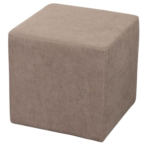 Staboos Sitzwürfel 42cm - Hochwertiger Sitzhocker Pflegeleichter Pouf Hocker - Sitzpouf mit nur 4kg - Sitzcube als perfekte Sitzgelegenheit (Coral_25) von Staboos