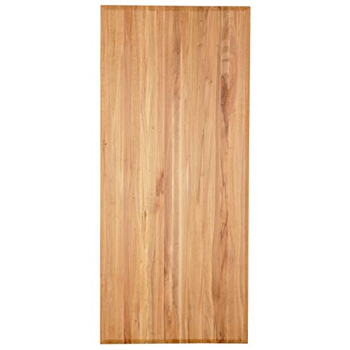 Staboos Tischplatte 140x80x25 cm Massivholz Buche - Hochwertige Massivholzplatte feingeschliffen - Geölte Schreibtischplatte - Schadstofffreie Holzplatte massiv als Esszimmertisch, Bürotisch und Küche von Staboos