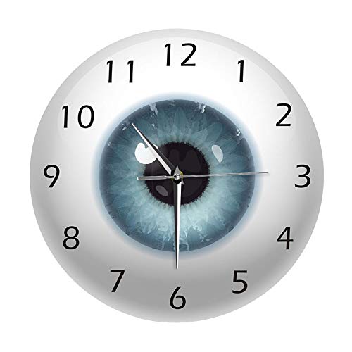 Staccatory das Auge Augapfel mit SchöNheits Pupil Ader Sicht Aussicht Ophthalmologie Stumme Wand Uhr Optischer Laden Neuheit Wand Uhr von Staccatory