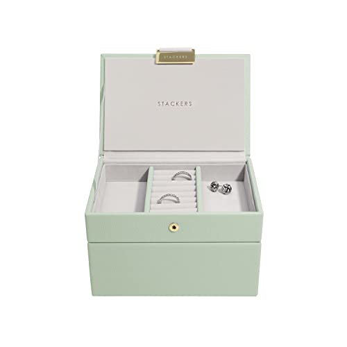 Stackers Salbei Green Mini Schmuckkästchen von Stackers