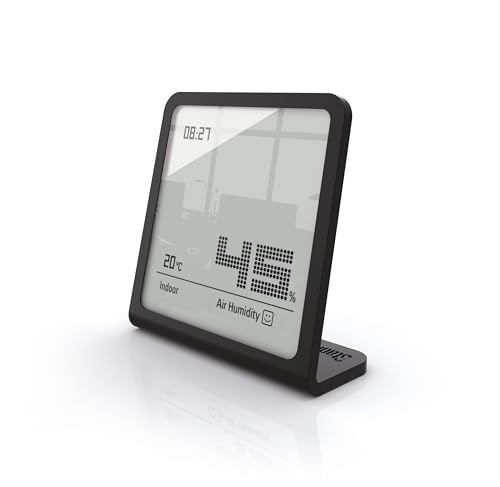 Stadler Form Hygrometer Selina, mit Thermometer, digital, präzises Messgerät zur Messung der Luftfeuchtigkeit und Temperatur, schwarz von Stadler Form