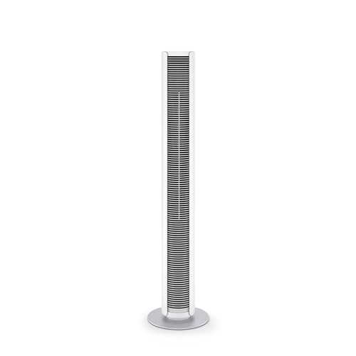 Stadler Form Turmventilator Peter, energieeffizient und leise bei 29 dB(A), mit Fernbedienung, Schwenkfunktion, 6 Geschwindigkeiten, 7-Stunden-Timer, dimmbare LEDs, fürs Schlafzimmer geeignet, weiss von Stadler Form