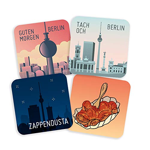 Stadtliebe® | Berlin Flexible Magneten im 4er Set Tach Och Deko und Souvenir von Stadtliebe