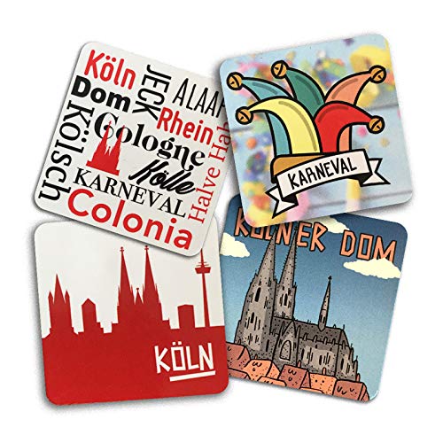 Stadtliebe® | Köln Flexible Magneten im 4er Set II | Verschiedene Kölner Motive von Stadtliebe