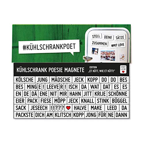 Stadtliebe® | Köln Kühlschrank Poesie Magnete „et kütt, wie et kütt“ von Stadtliebe