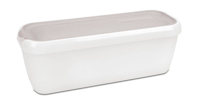 Eisbehälter für Speiseeis doppelwandig 28x10x10cm Kunststoff grau von Städter