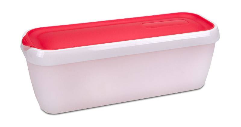 Eisbehälter für Speiseeis doppelwandig 28x10x10cm Kunststoff rot Eisbehälter für Speiseeis doppelwandig 28x10x10cm Kunststoff rot von Städter